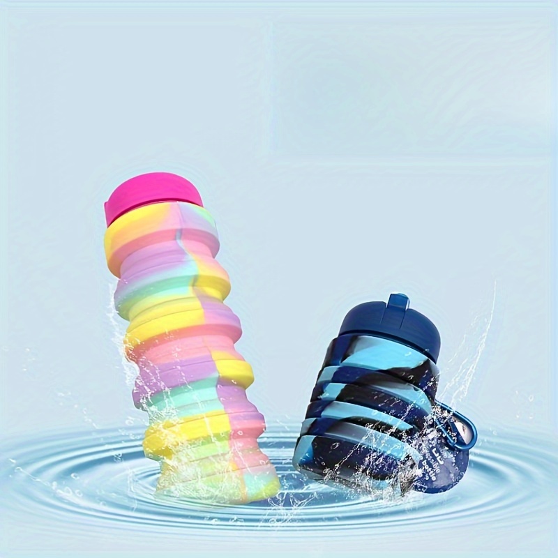 Water Bottle Multicolor Water Cup Portable Outdoor Travel - Temu