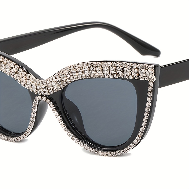 Gafas Bloqueo Luz Diamantes Imitación Ostentosos Gafas - Temu