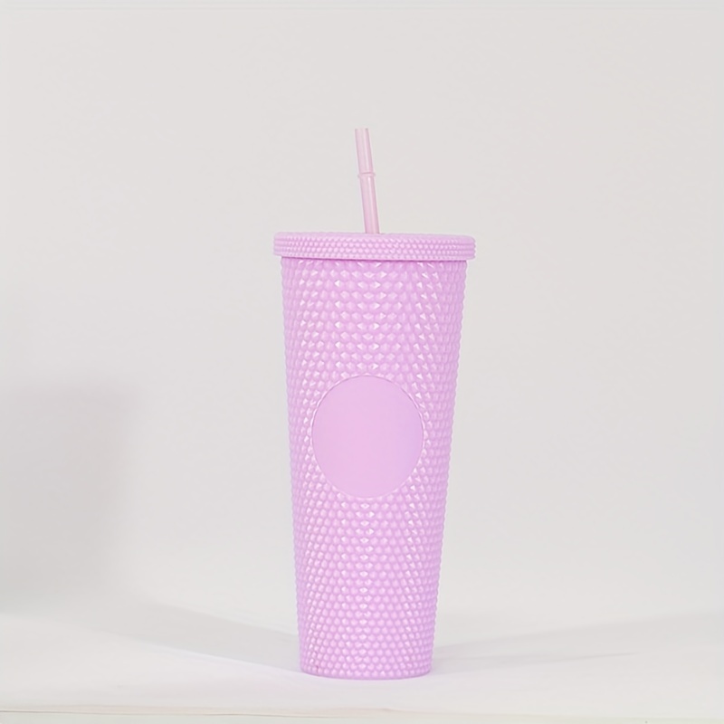 710ml Plastic Straw Water Cup Leakproof Bottle for Outdoor Camping