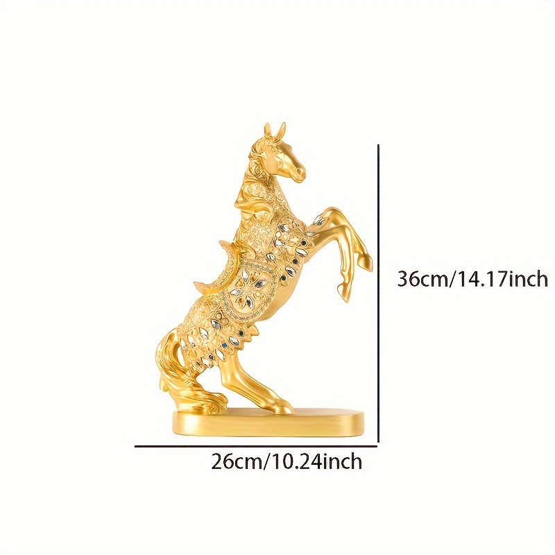 Horse Statue Home Decoration Modern Style Gold Decorative - Temu