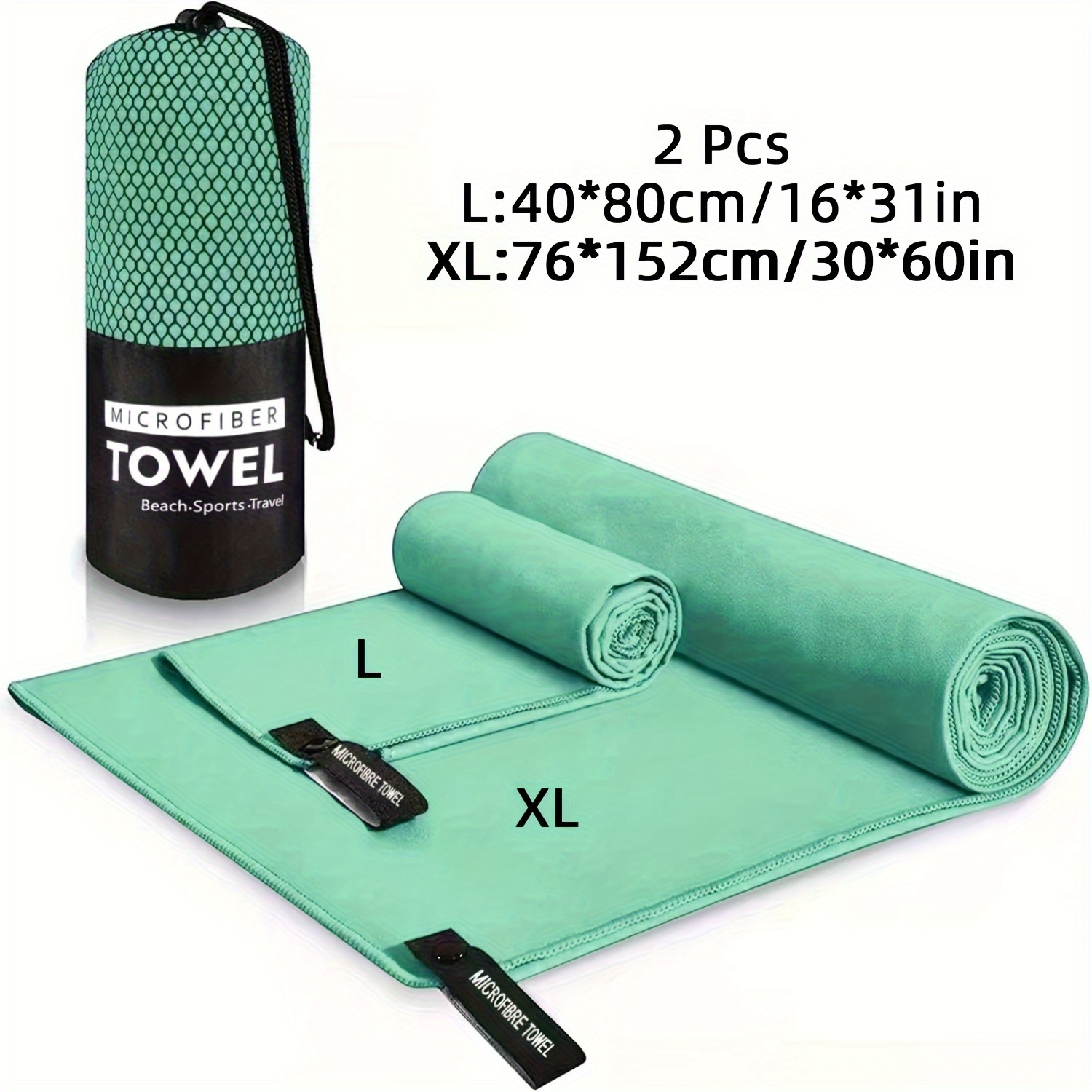 Microfiber Towel Sports Bath Gym Quick Drying Travel Swimming Beach Towel  UK