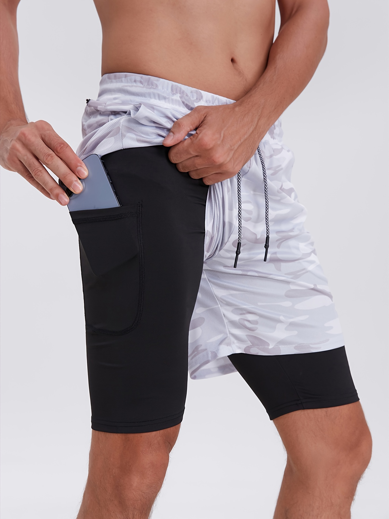 Men's Running Shorts with Phone Pocket