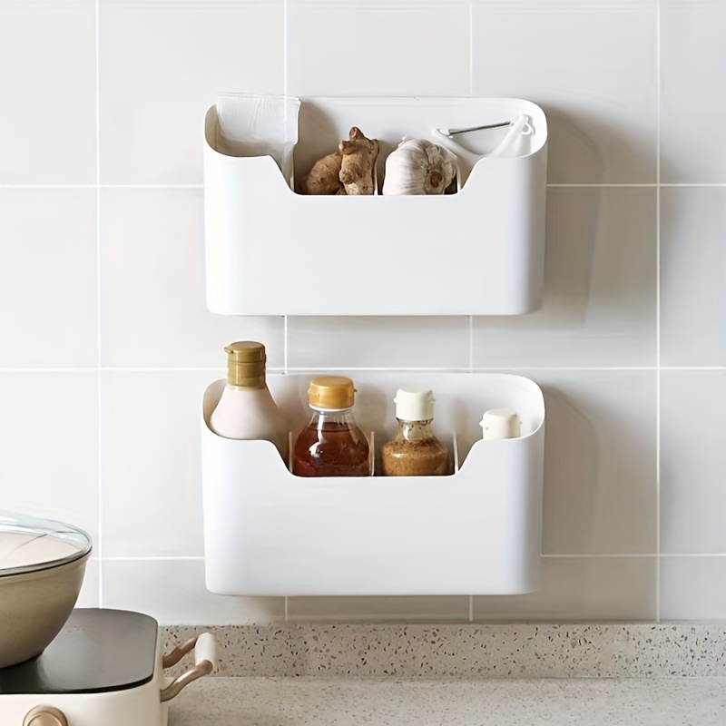 1pc Kitchen Hanging Storage Basket, Multi-functional Bathroom