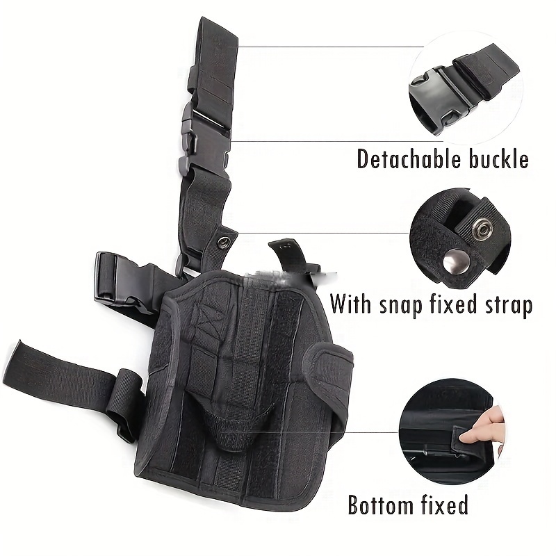 TufForce Universal Tactical Leg & Thigh Pistol Holster, black,  5% - 30%  Discount are Available based on Qty. - Tufforce USA Inc.