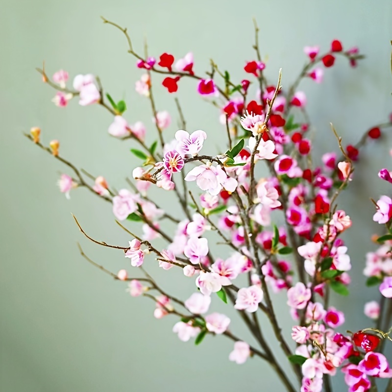 Faux Artificial Flower Sakura Blossom Stem 37 Tall Silk
