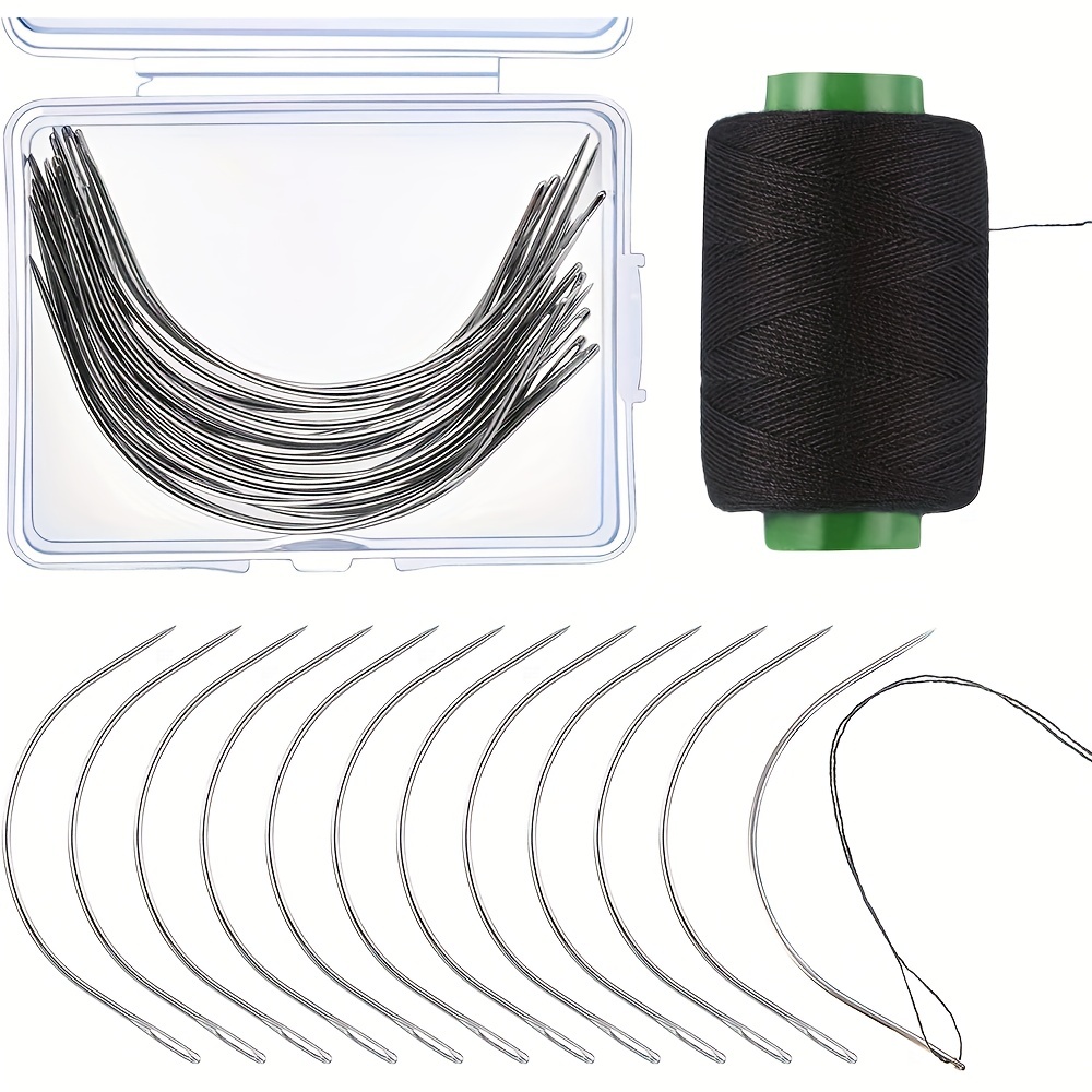 Ventilating Needle For Lace Wigs Professional Wig Making Kits Long Wig  Needle Holder and Needle Together