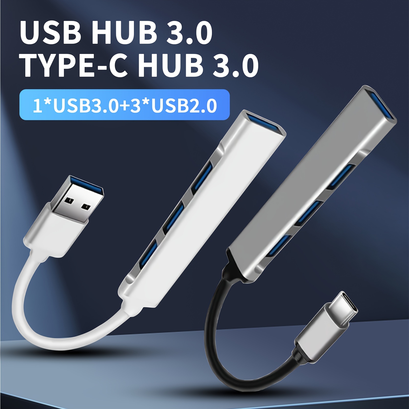 Hub USB C 4 en 1 USB 3.0 USB 2.0 avec adaptateur USBC vers - Temu France