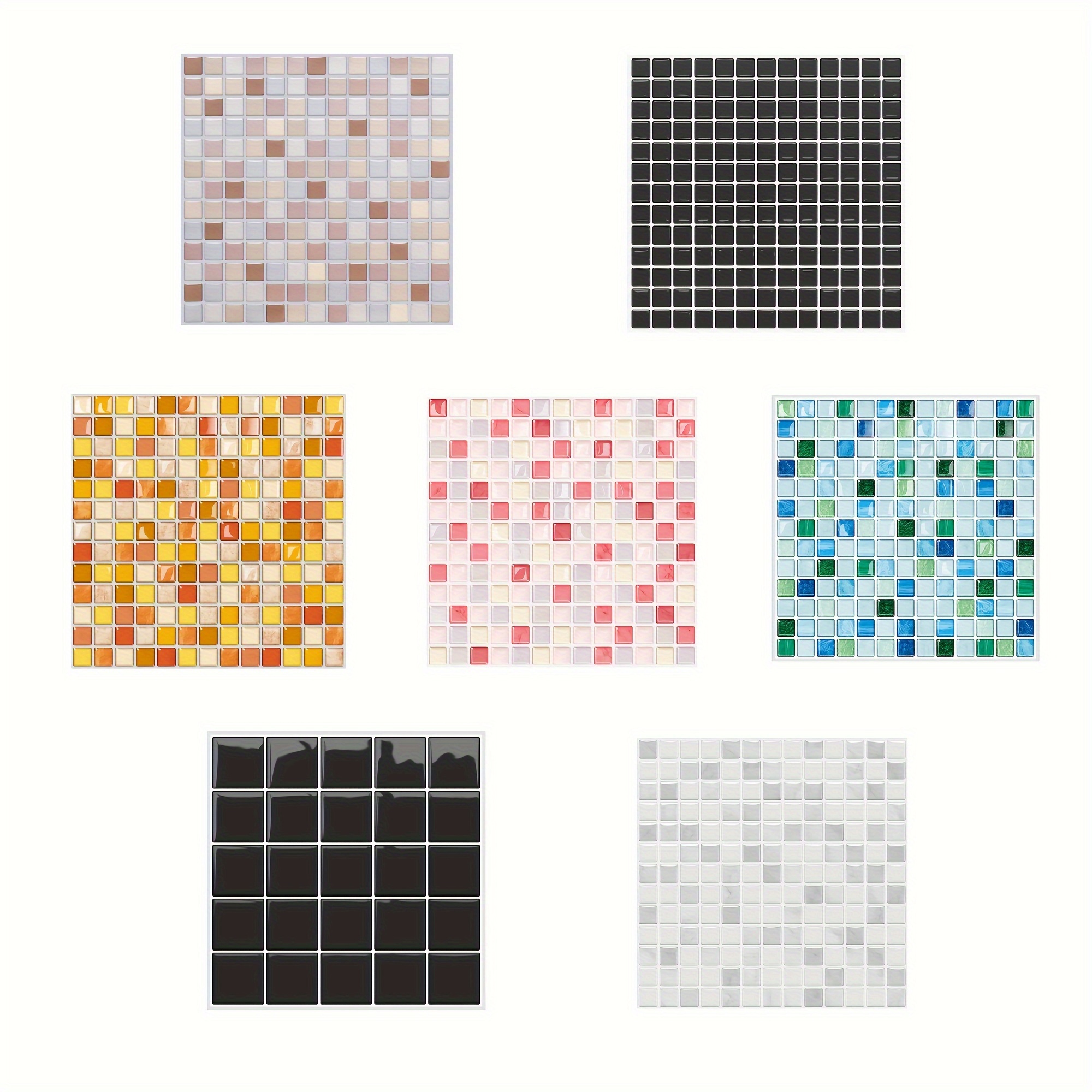 10 Piezas Mosaico 3d Peel And Stick Tile Backsplash - Temu Spain