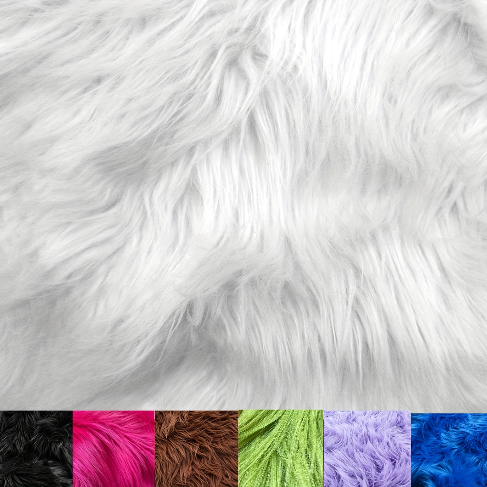 Faux Fur Fabric Craft Fur for Crafts,Gnomes,Costume,Fursuit,Decoration(Half  Yard,Lime)