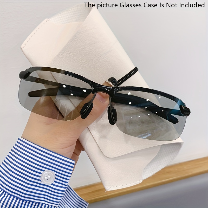 Aochakimg HD Day / Night Driving Glasses Wraparound Sunglasses for Men, Women - Anti Glare Polarized Wraparounds, adult Unisex, Size: Small, Black
