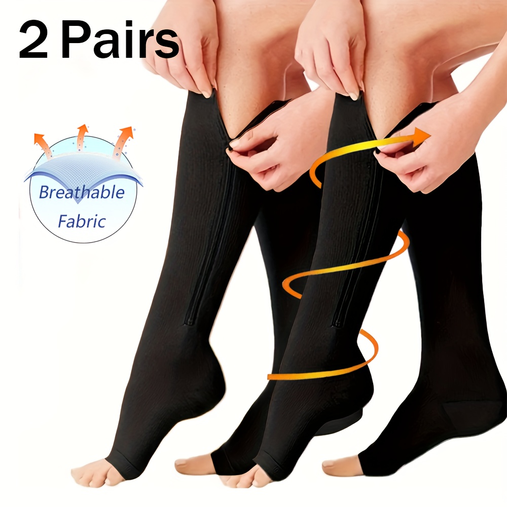 Open Toe Compression Socks Toeless Compression Socks Women - Temu