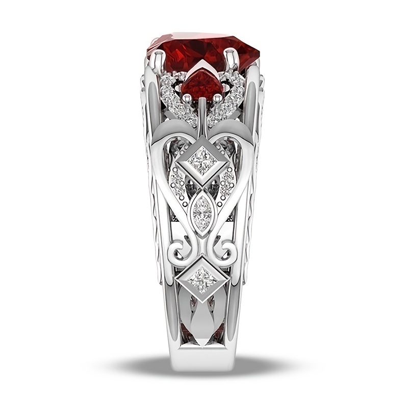 Heart Shaped Couple Ring For Engagement