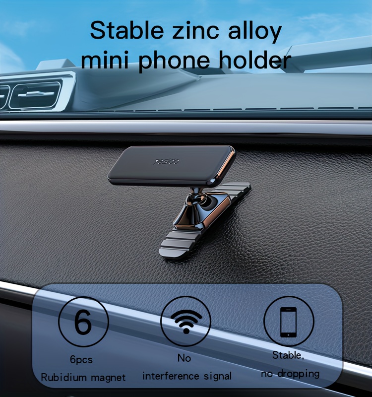 Support de voiture magnétique rotatif à 360 °, support de téléphone  magnétique, support de pare-brise