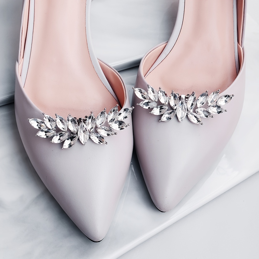 Color Block Creamy white Bowknot Shoe Clips Wedding Bridal - Temu