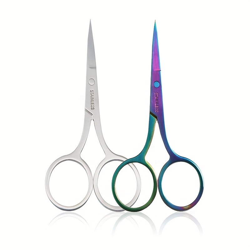 Cuticle Scissors Professional Stainless Steel Curved Pointed Beauty Scissors  for Nose Hair Trimming Eyebrows Finger & Nail Care - AliExpress