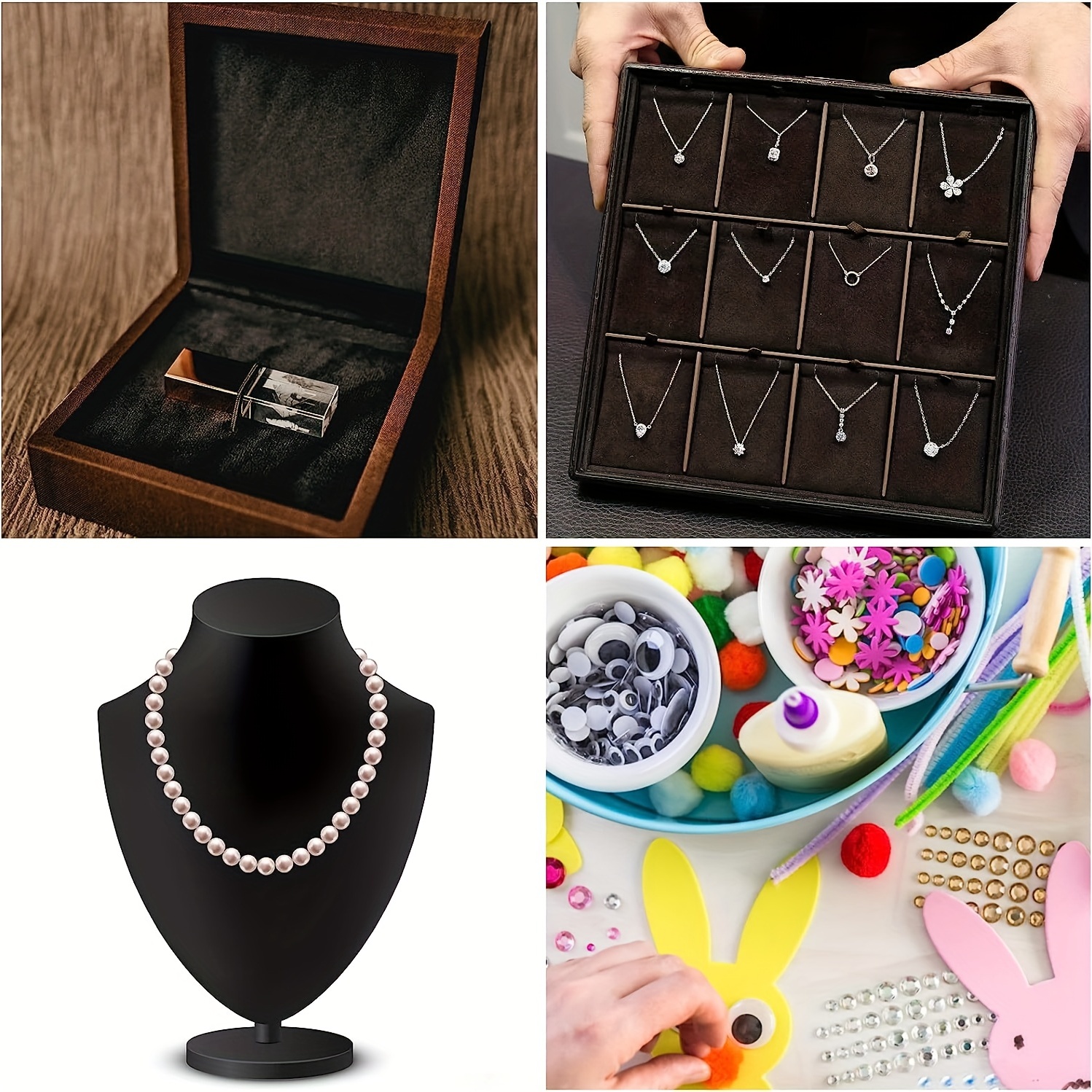 12PCS Black Self Adhesive Felt Sheets - A4 Size for Jewelry Box