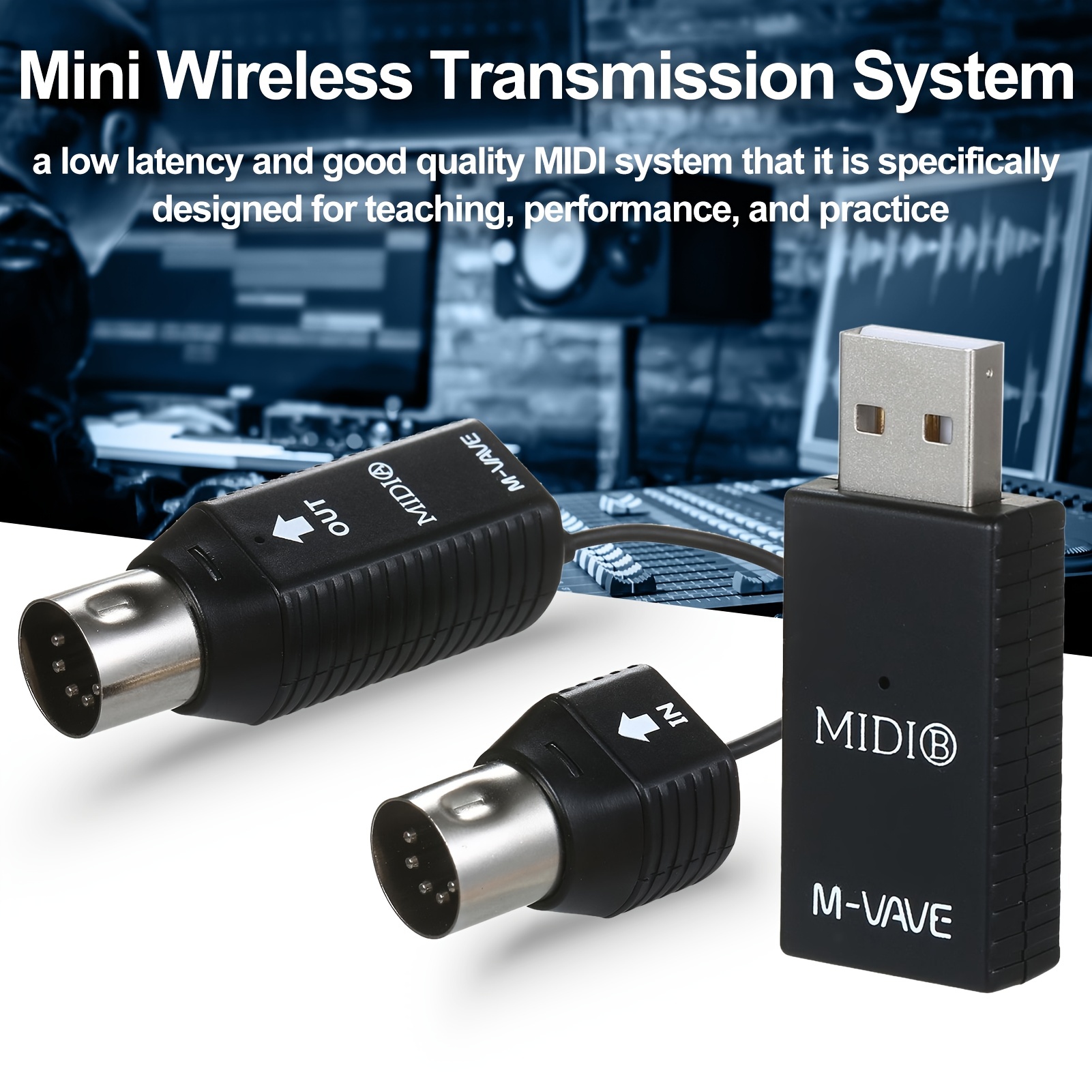 Mini Wireless MIDI System with Plug & Play Support