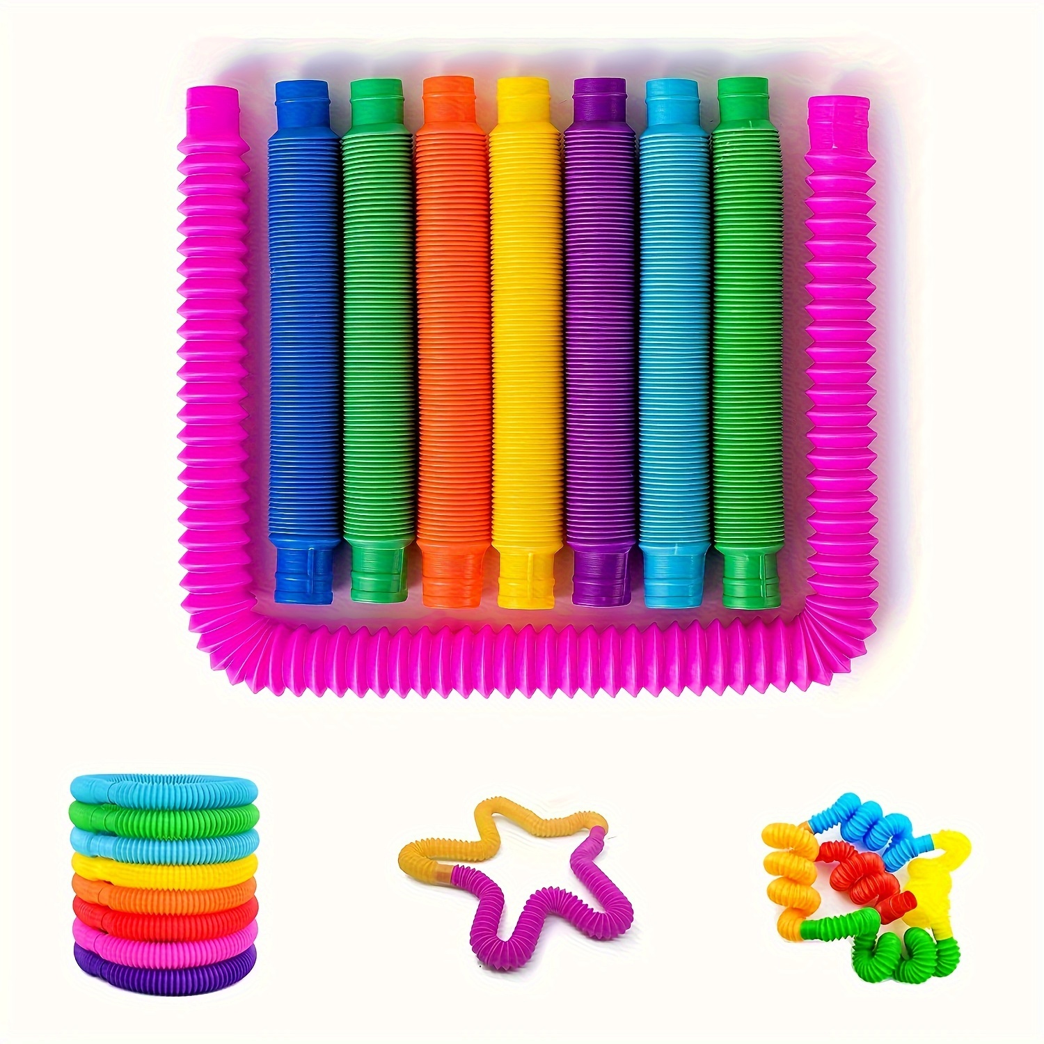 Fidget Toys Worm Noodle Stretch String Rope Anti Stress Relief Per Adulti  String Fidget Autismo Vent Giocattoli Colore Casuale