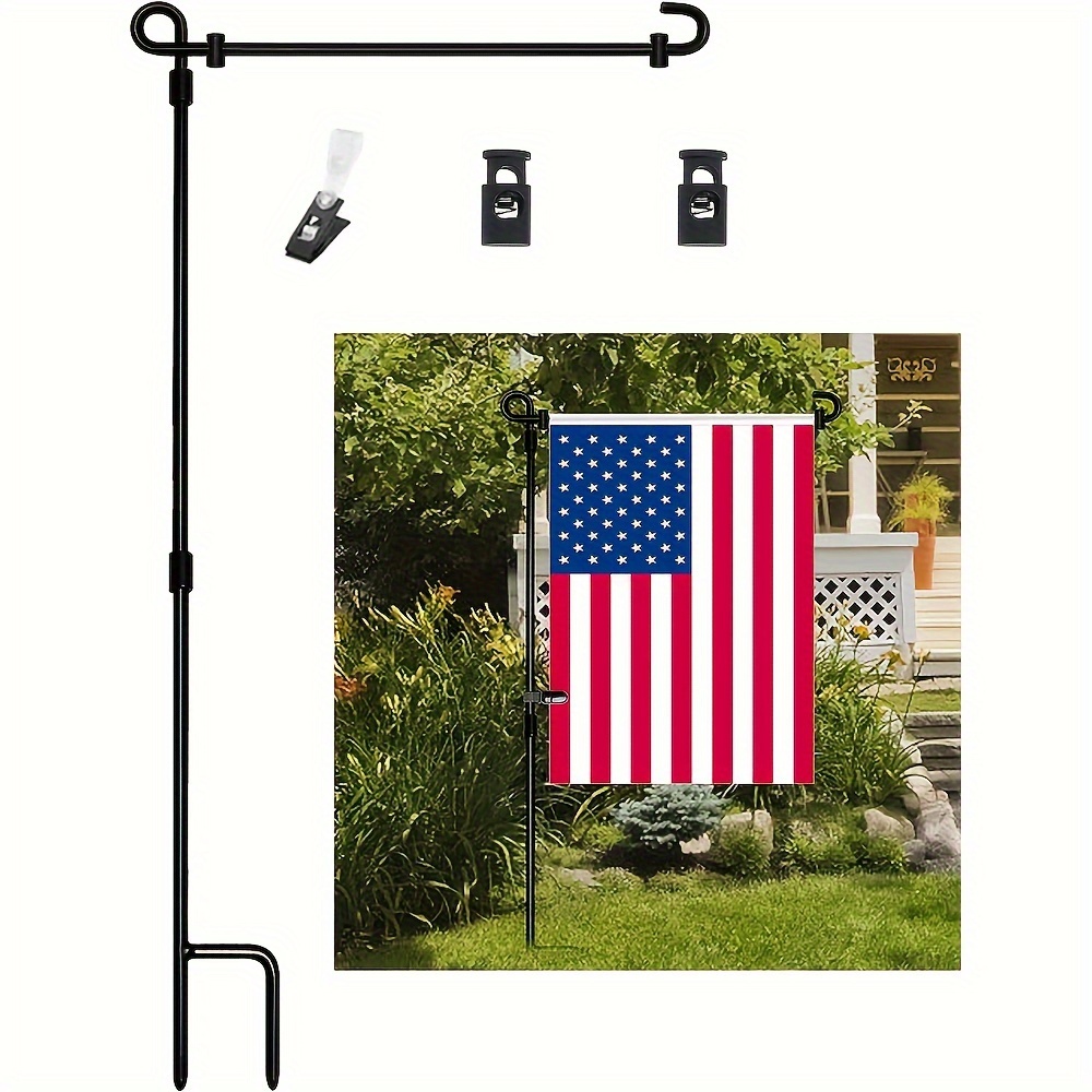 Stainless Steel Garden Flag Stand Holder Pole Flag Stopper - Temu