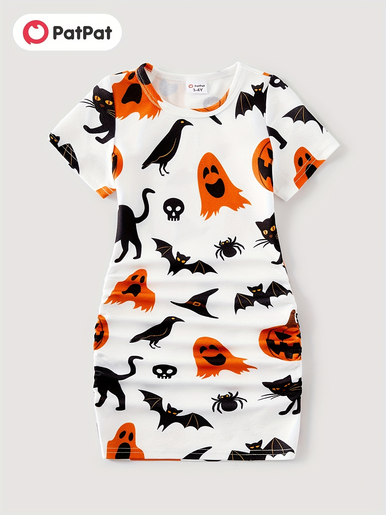 Halloween Family Matching Pumpkin & Bat Print Tops - Temu Netherlands