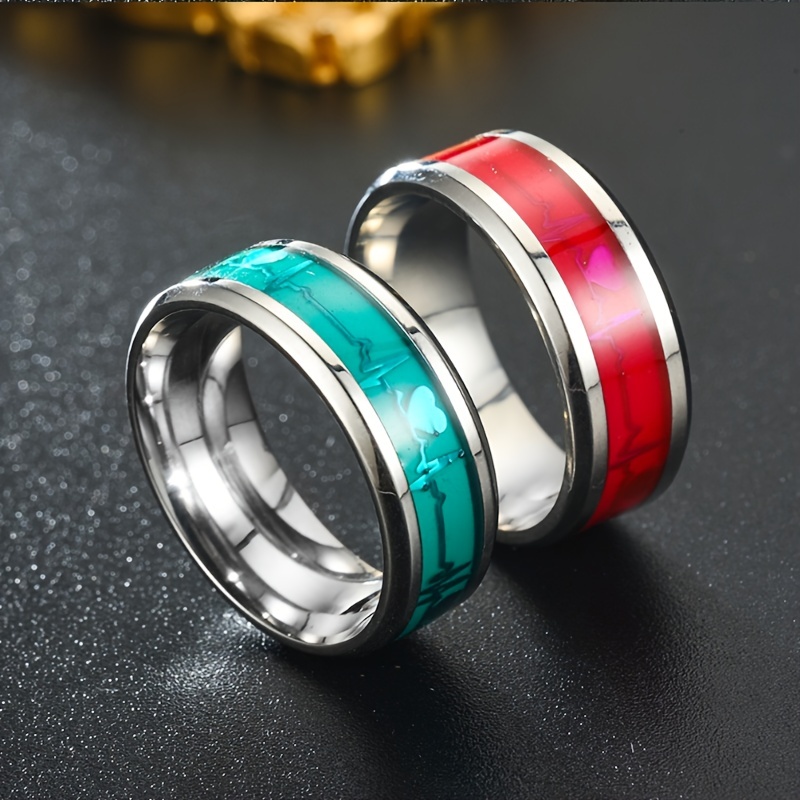 Green hot sale titanium ring