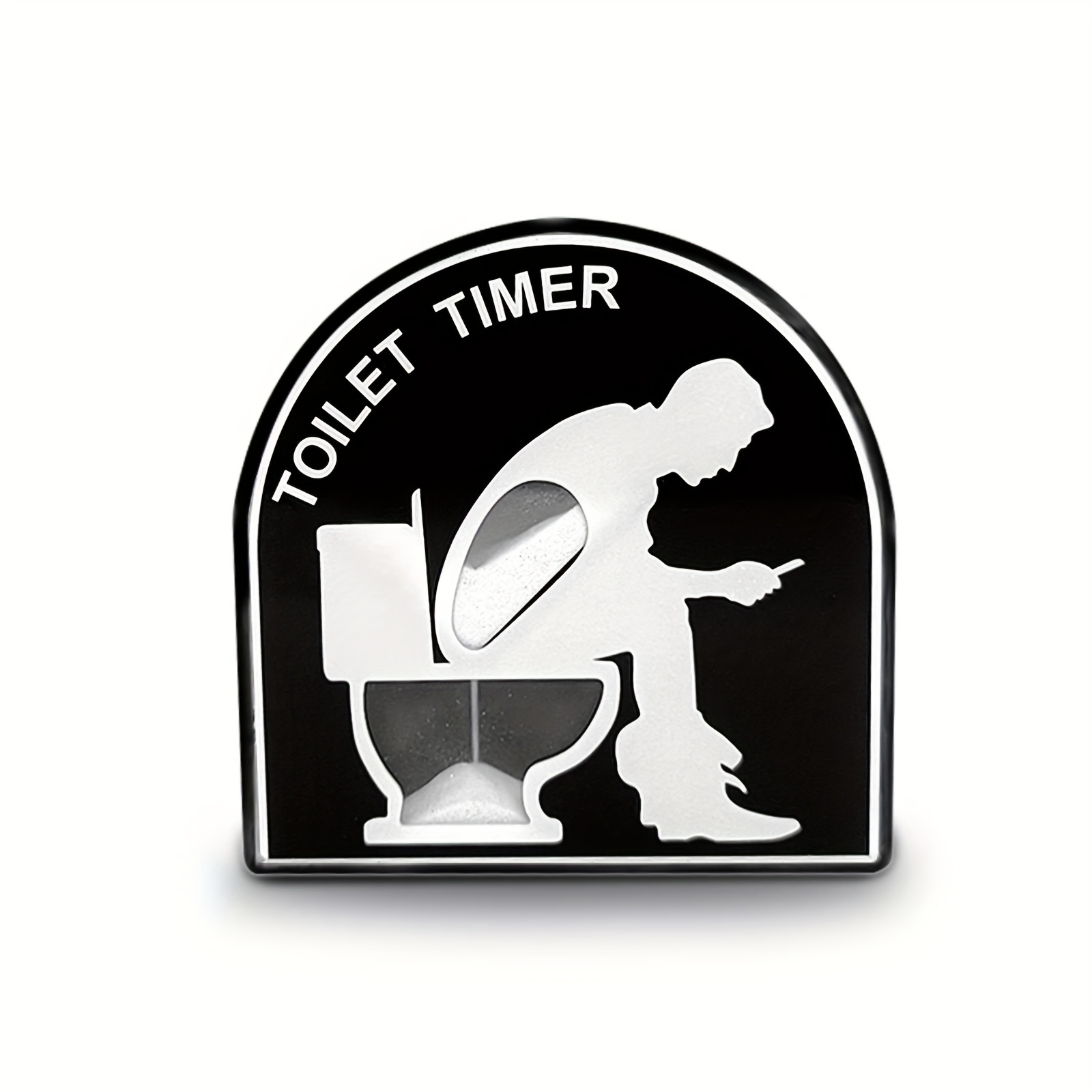 Toilet Timer Funny Hourglass Art Craft Decor Desktop for Men Dad Toy Gifts