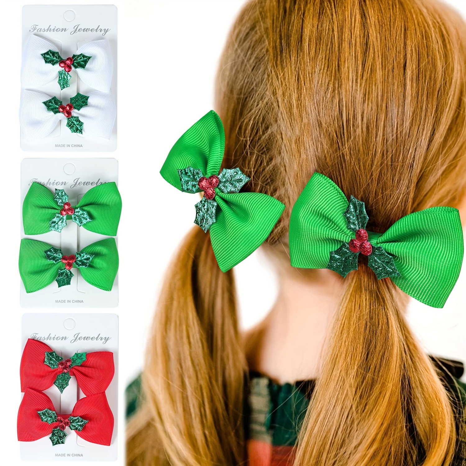 Bow hair pin for kids, girls. Trendy hair accessories for women