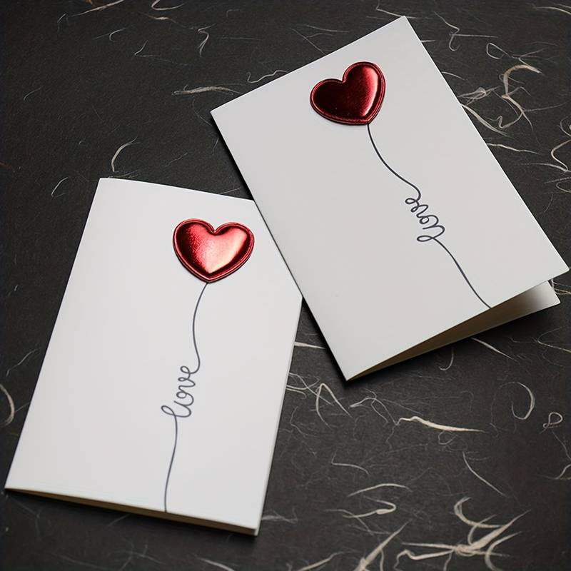 KingKraft Biglietto D'Amore Quilling Fatto A Mano - Arte Unica In Carta Ecologica Per Ogni Occasione