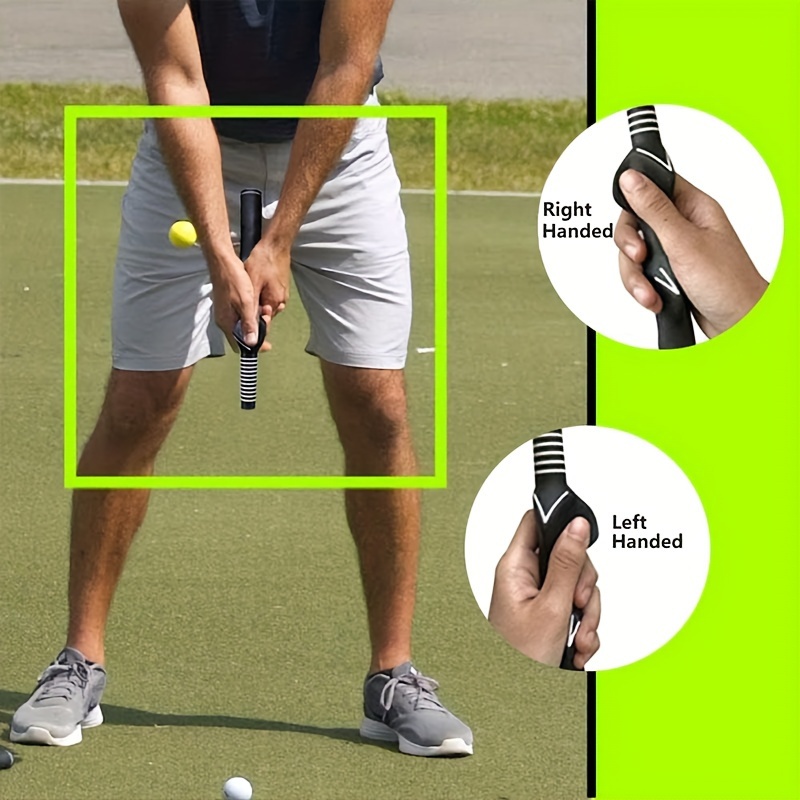 1pc left handed golf training aid ergonomic rubber golf club