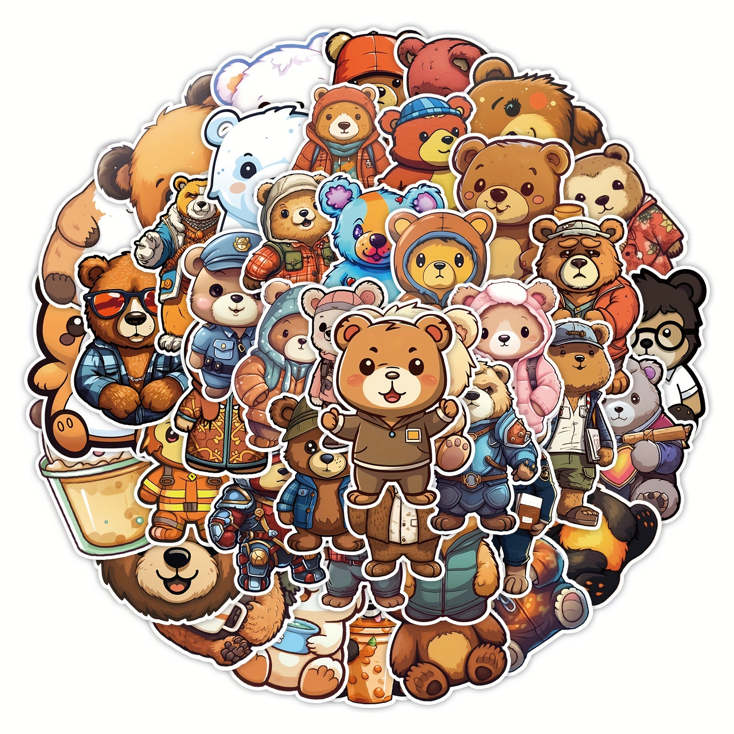 Rilakkuma sticker set | cute bear stickers | Water Bottle Stickers | Laptop  Stickers | Stationary