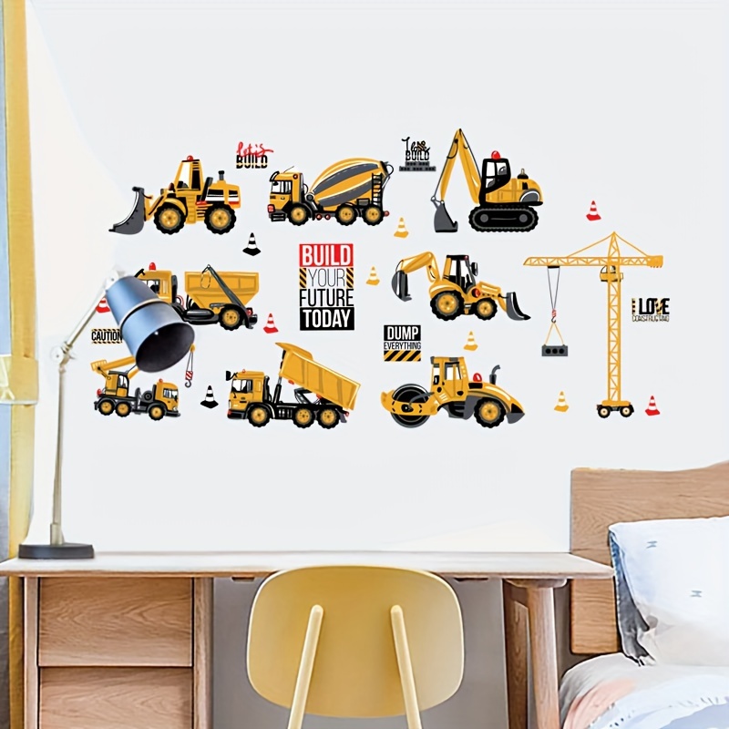 Traktor Bagger Bilder, Kinderzimmer Poster, Jungenzimmer, Deko