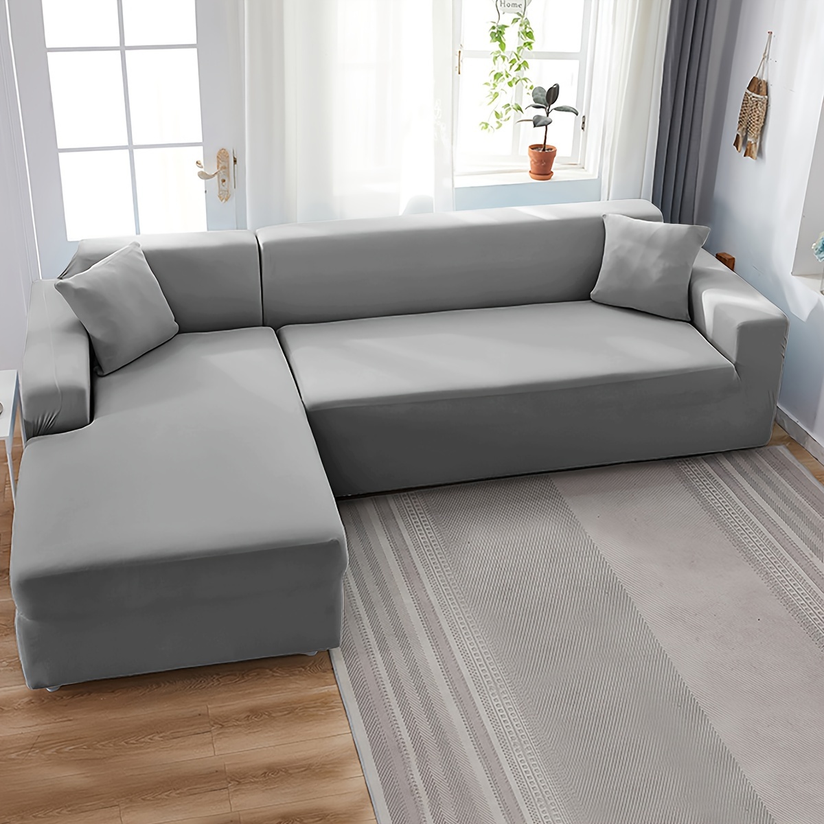 Forros Para Muebles Sofas Funda Protectora Elástica Fundas De Sofa Sala  Gris