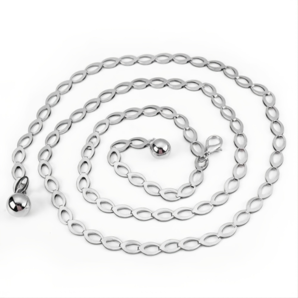 Metal Chain Belt Decoration Thin Waist Chain For Women