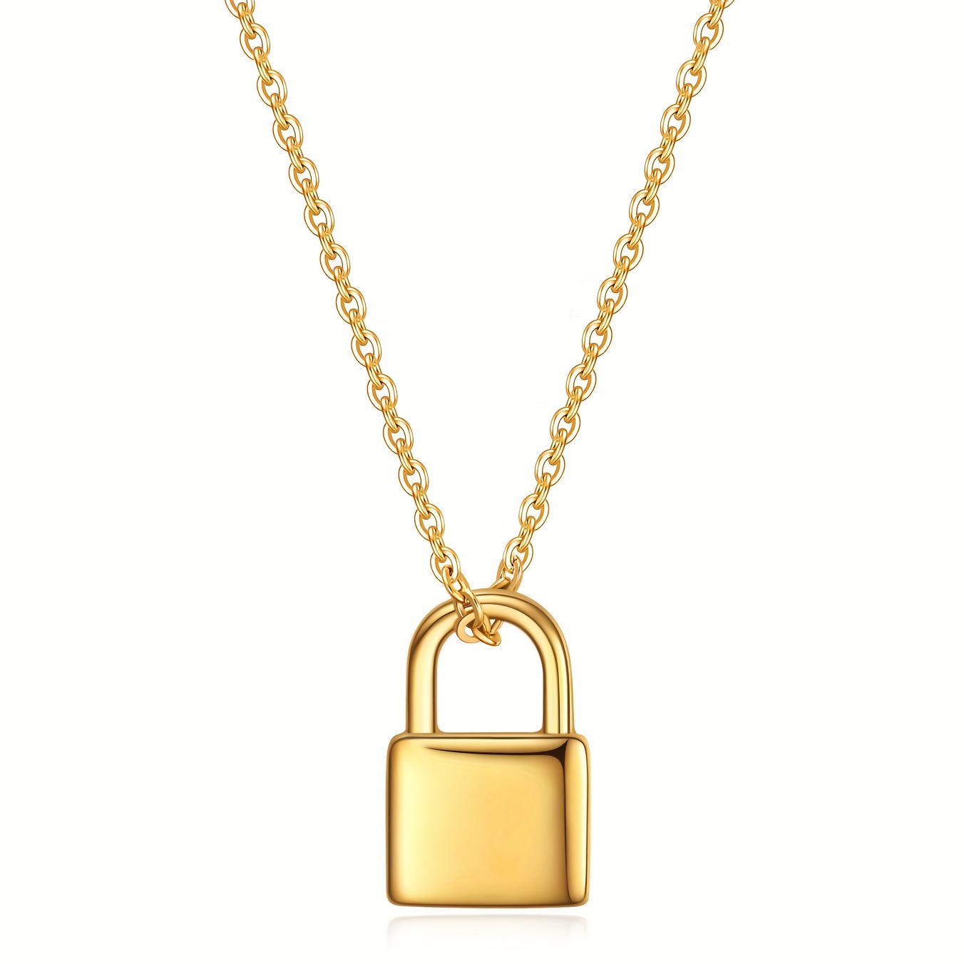 Personalized Padlock Chain Necklace