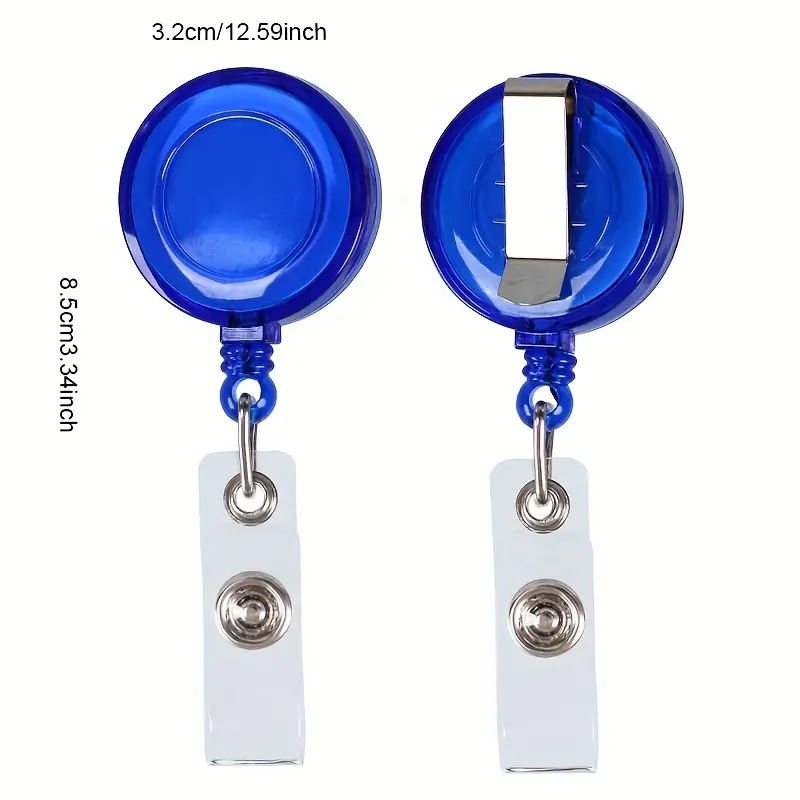 Semi transparent Retractable Badge Reel Metal Clip Nurse - Temu Canada