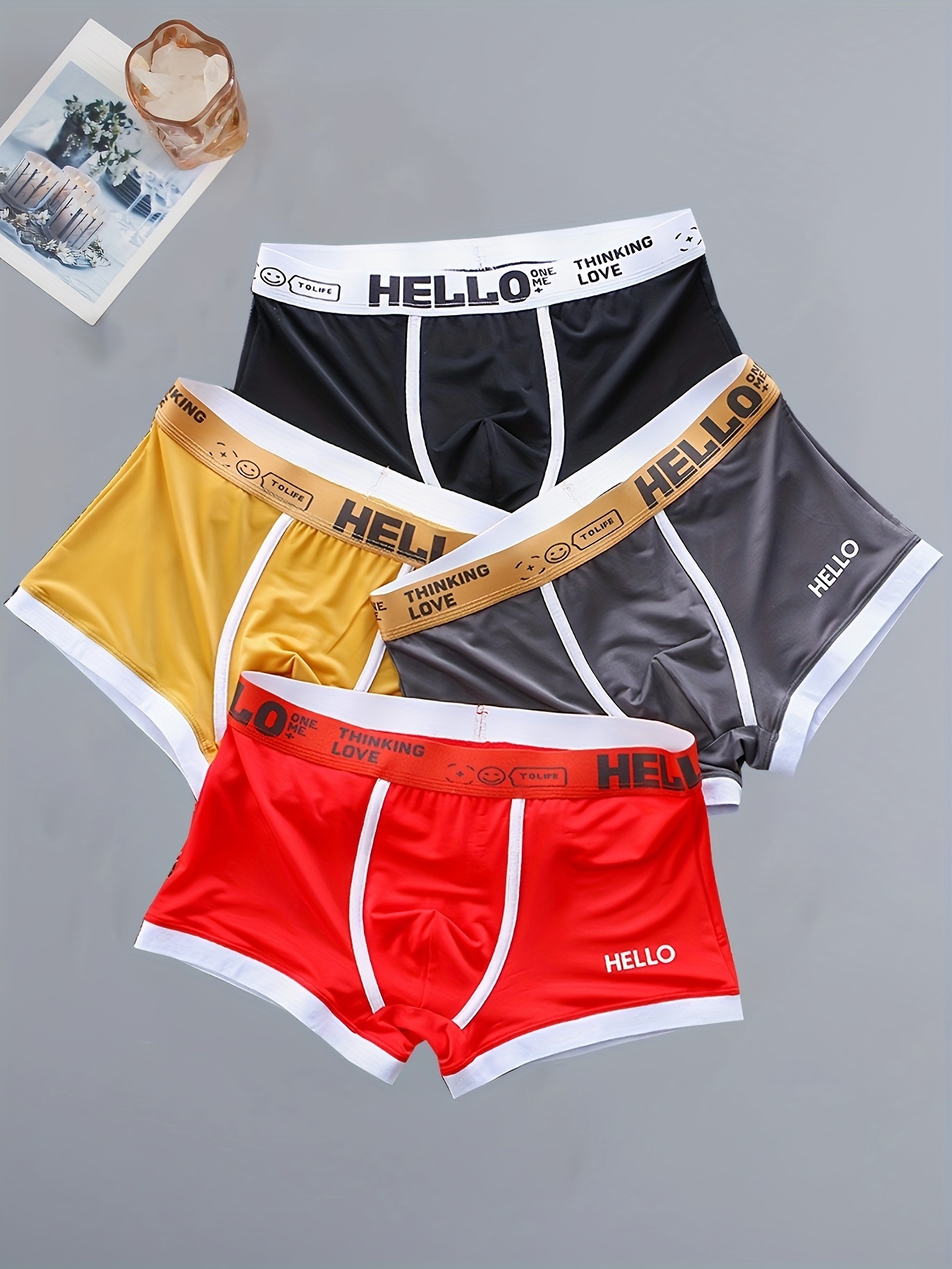 6X bonds guyfront trunks mens red briefs boxer comfort underwear
