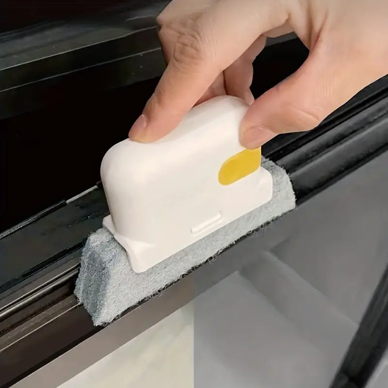 2 in 1 Window Frame Door Groove Cleaning Brush Hand-held Crevice Cleaner  Sliding Door Track Cleaning Tools Groove Cleaning Tool