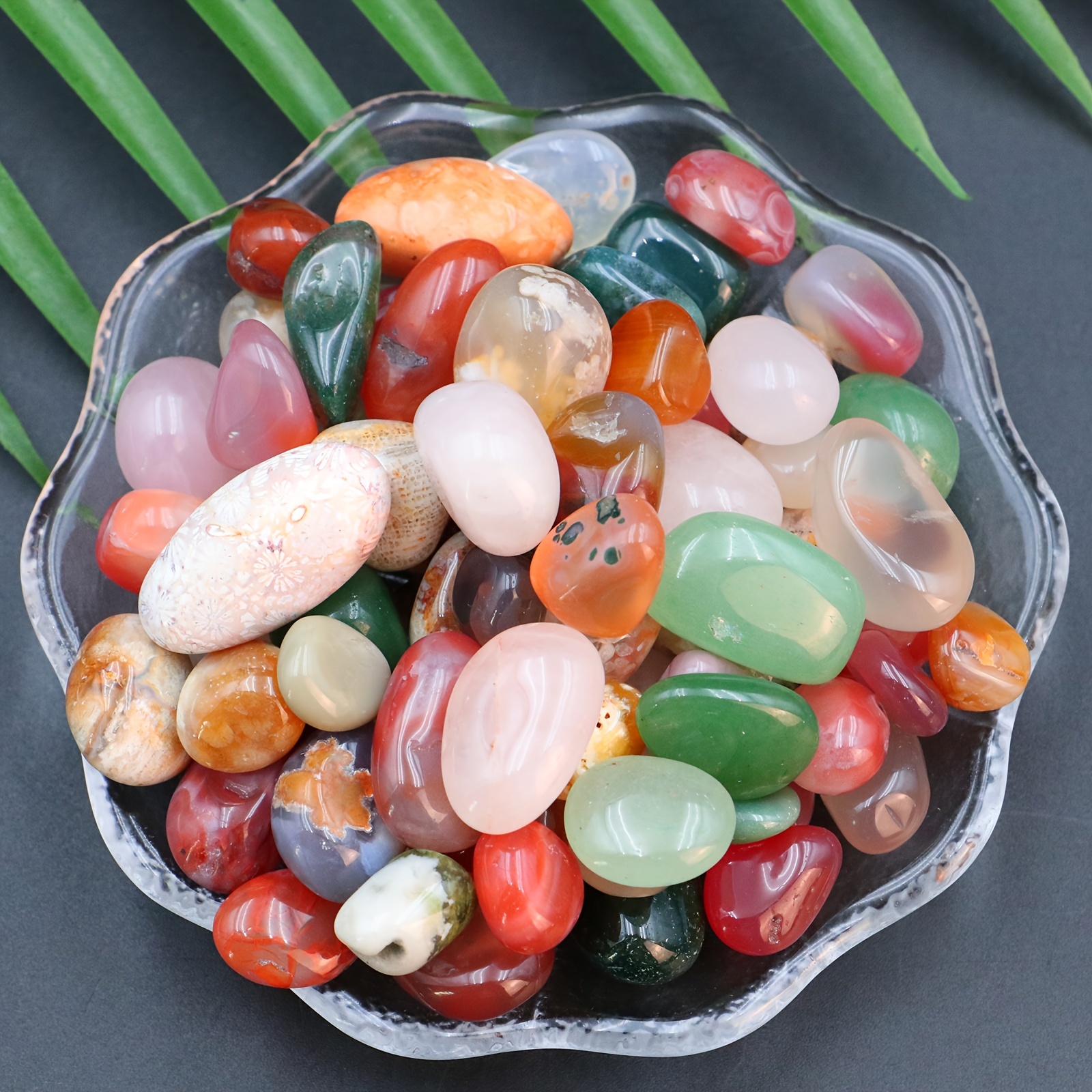 25g Ocean Jasper Indian Agate Tumbled Chip Stones Crushed - Temu