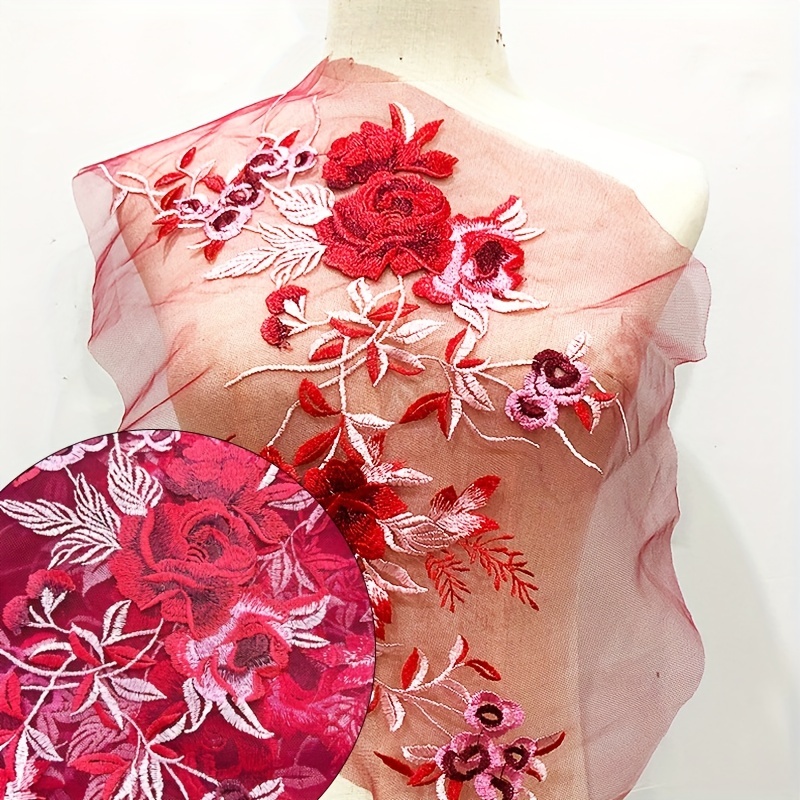 Mesh Bottom Lace Embroidery Cloth Wedding Dress Applique - Temu