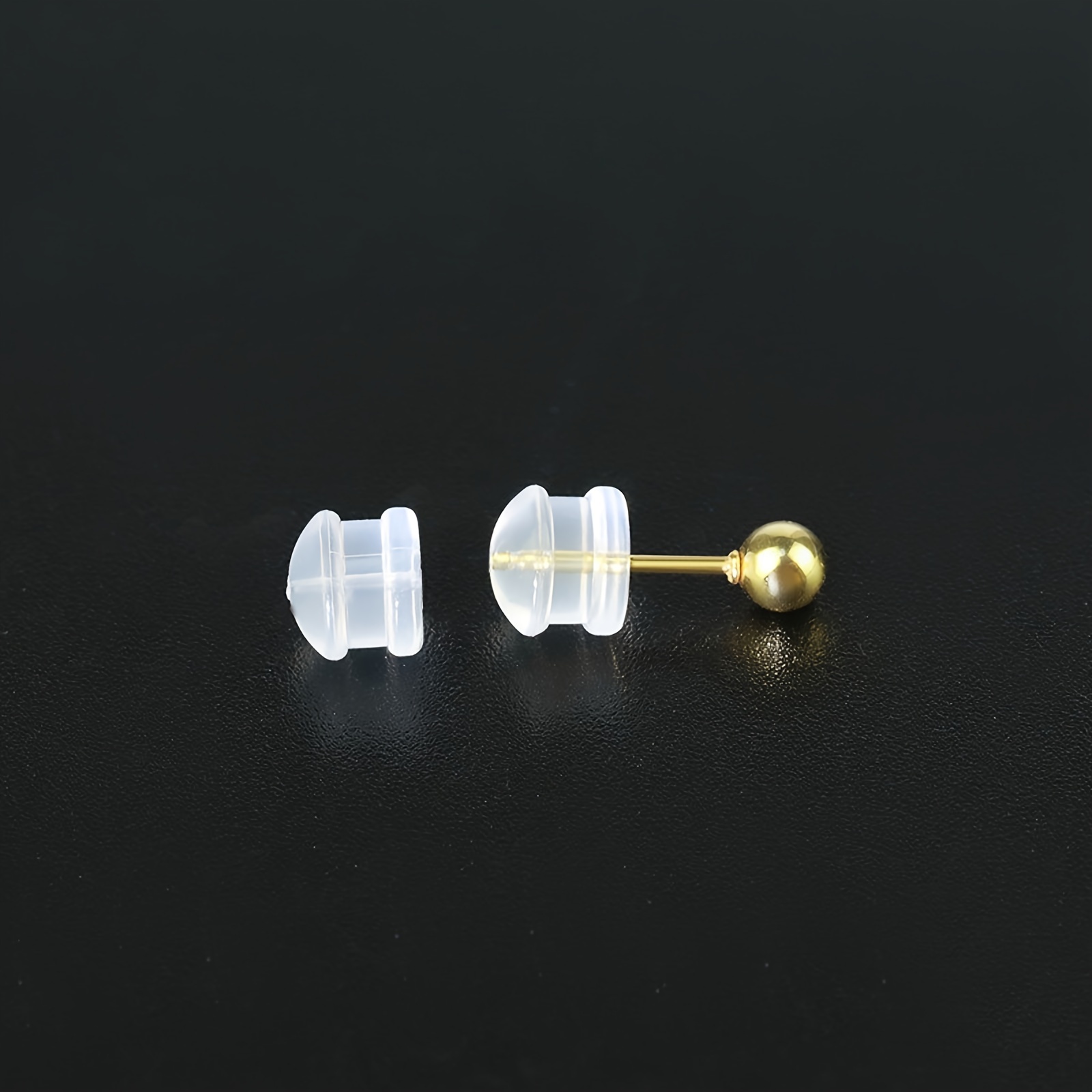 Silica Gel Earring Backs Replacements Rubber Accessories For - Temu