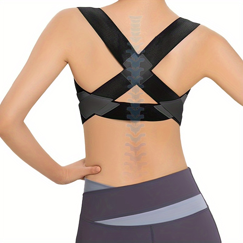 Posture Corrector for Women Men Upper Back Brace - Adjustable Comfortable  Straps