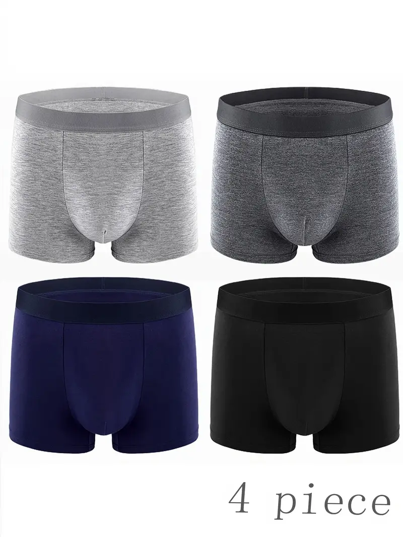 Men's Thongs Dark Grey - Men's Underwear with Pouch