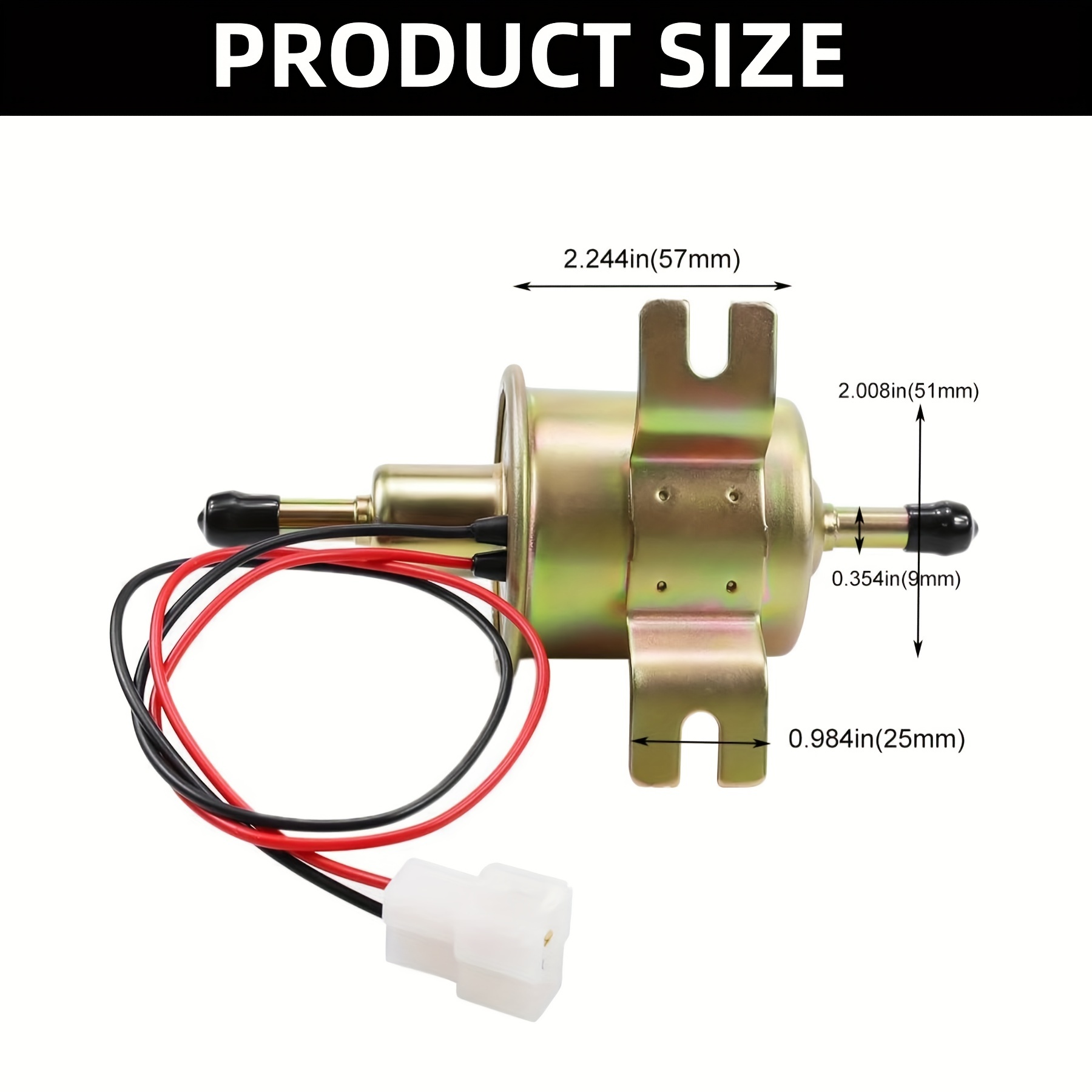 Universal 12V Heavy Duty Electric Fuel Pump HEP02A HEP-02A For Motorcycle  Carburetor ATV Trucks Boats For Gas Diesel Engine 2.5-4 PSI