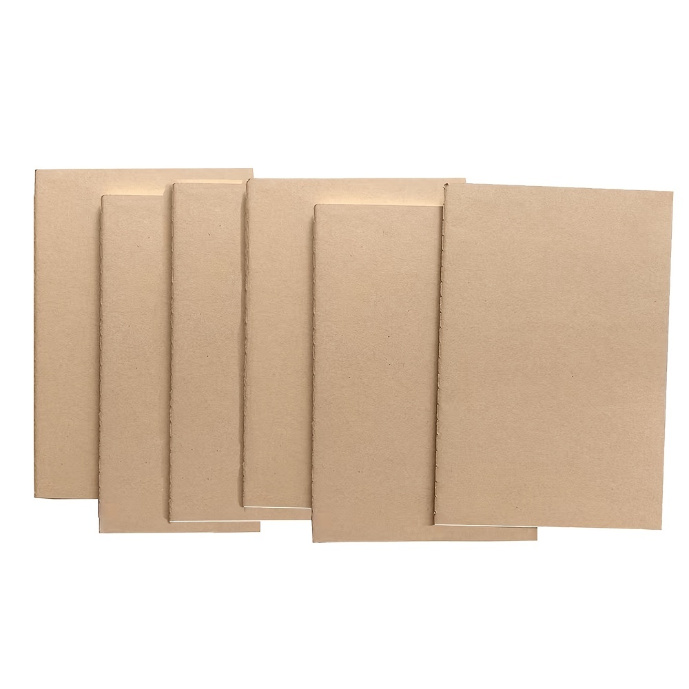 A5 Kraft Notebooks, Blank Page Journals In Bulk, Sketchbooks Bulk