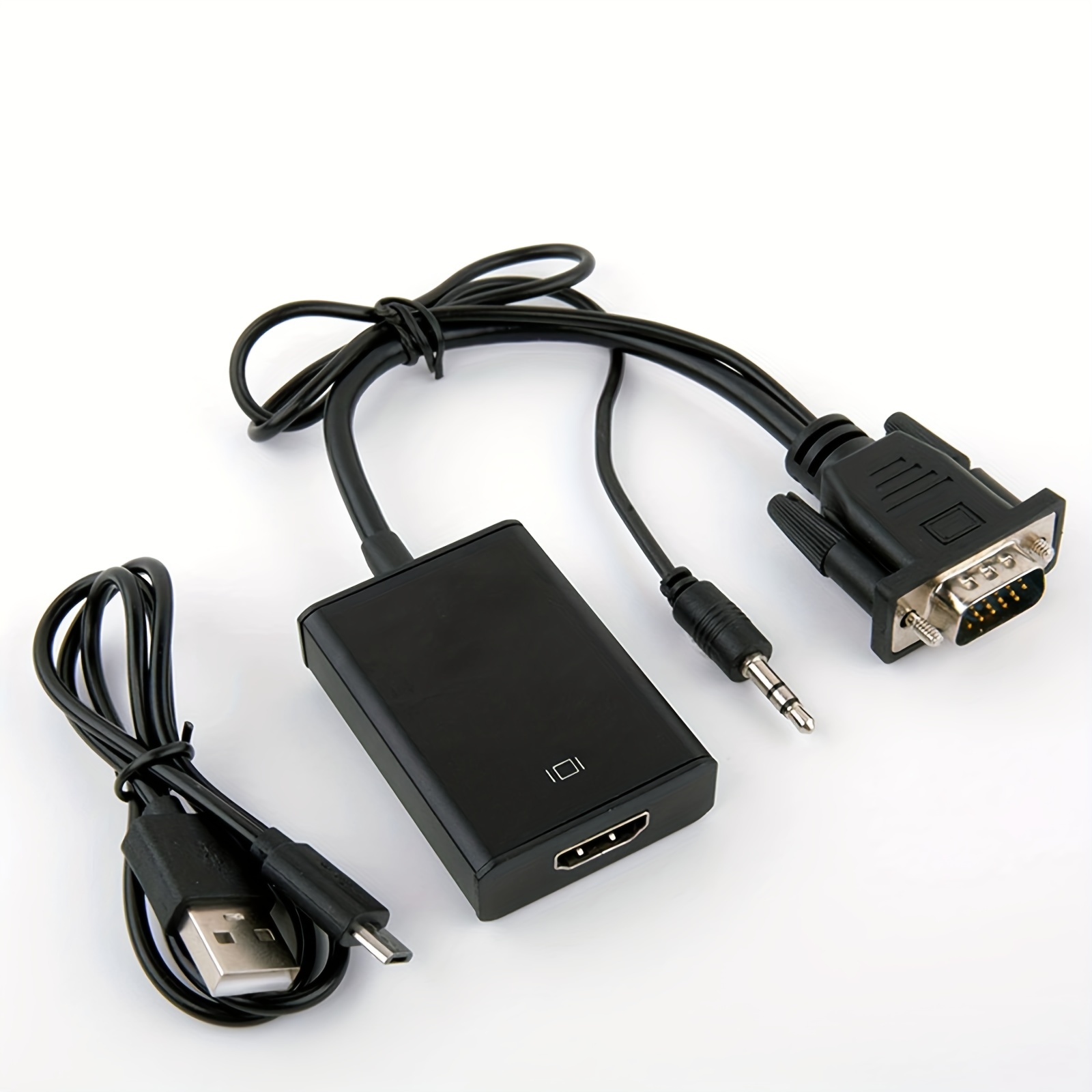 BENFEI Adaptateur HDMI vers VGA, (mâle vers Femelle) pour Bureau,  Ordinateur Portable, PC, Moniteur, projecteur, HDTV, Chromebook, Raspberry  Pi, Roku