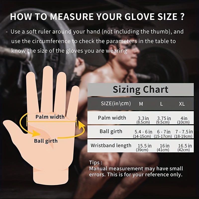 superior protection comfort wear resistant gloves with anti abrasion non slip grip for men women weightlifting fitness training details 2