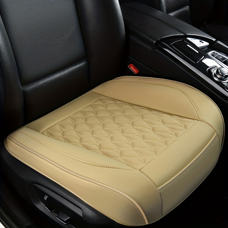 Universal PU Leather Car Seat Cover Front Seat Chair Cushion Protector - Full Car Seat Covers in Brown