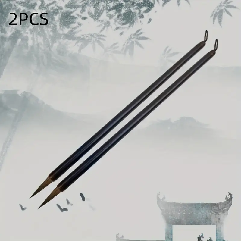 Beginner Calligraphy Brush Metal Rod Wolf Hair Small Script Brush Can Write  Thin Gold Body Small Script Hook Line Copy Scripture Drawing Line - Arts,  Crafts & Sewing - Temu Finland