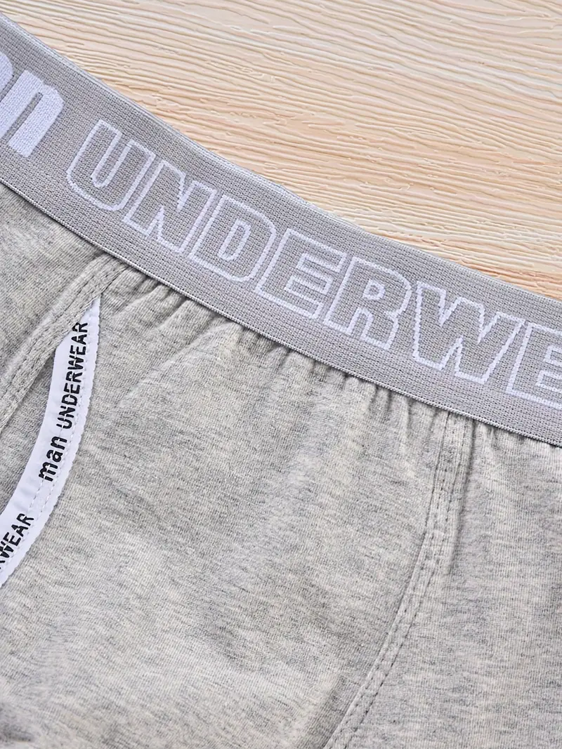 Men's Boxers Briefs 'man Underwear' Print Fashion Versatile - Temu Canada