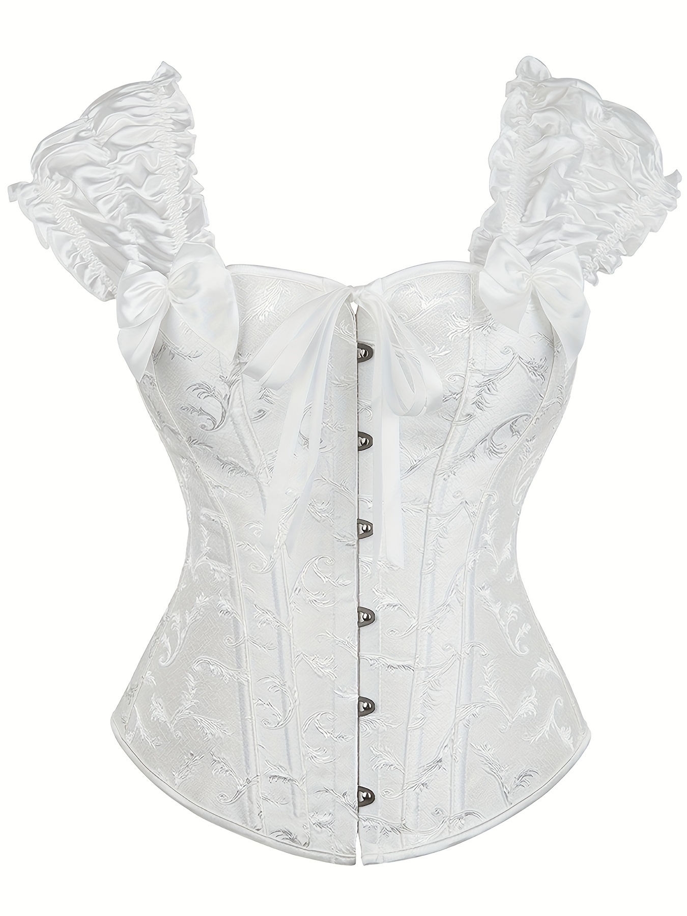 Stunning Brocade Corset Top Slimming Sweetheart Bust Baroque - Temu Canada